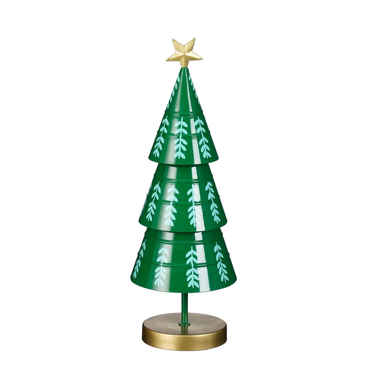 Sapin de Noël décoratif H46 cm WINGLEY vert, MICA DECORATIONS