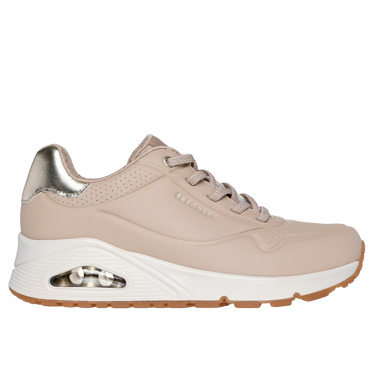 Baskets Uno - Shimmer Away beige rosé, SKECHERS