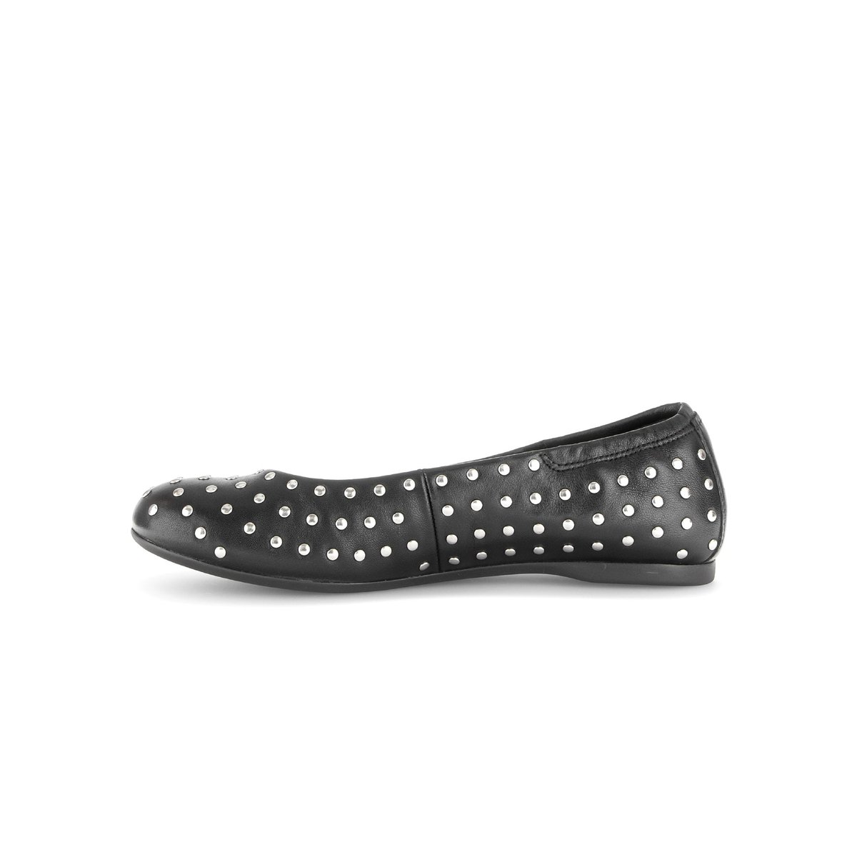 Ballerines en cuir à talon décroché noir lisse, GABOR