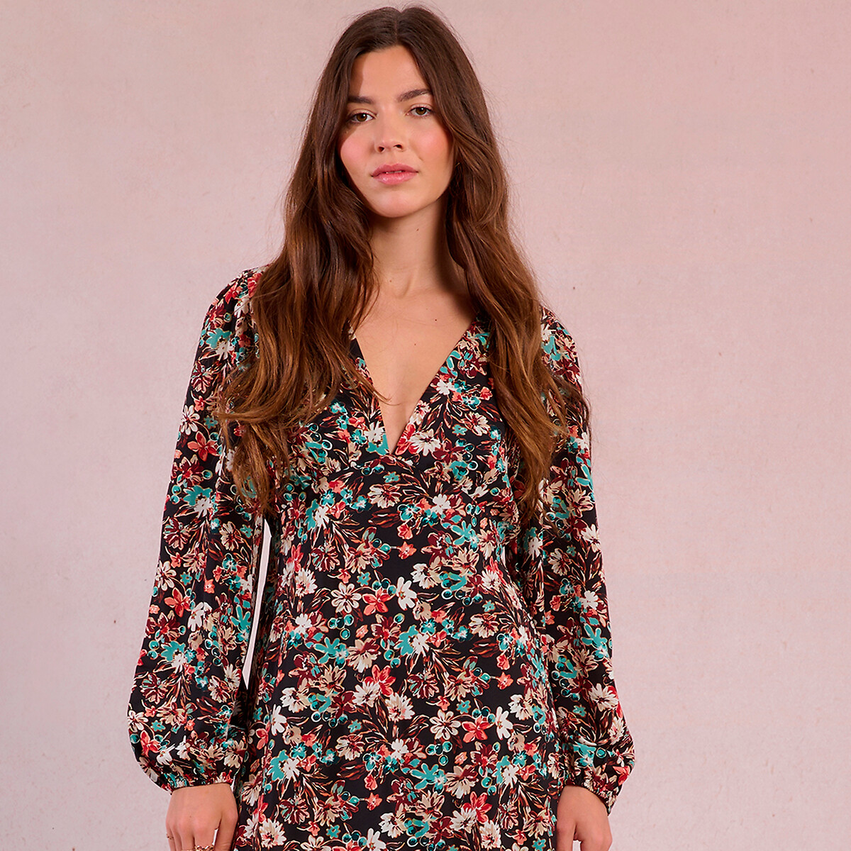 Floral Print Maxi Dress black print, MOLLY BRACKEN