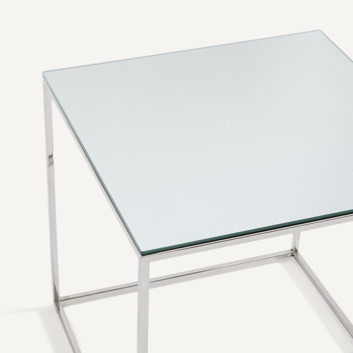 Bout de canapé miroir en métal chromé, MAHAUT miroir, AM.PM