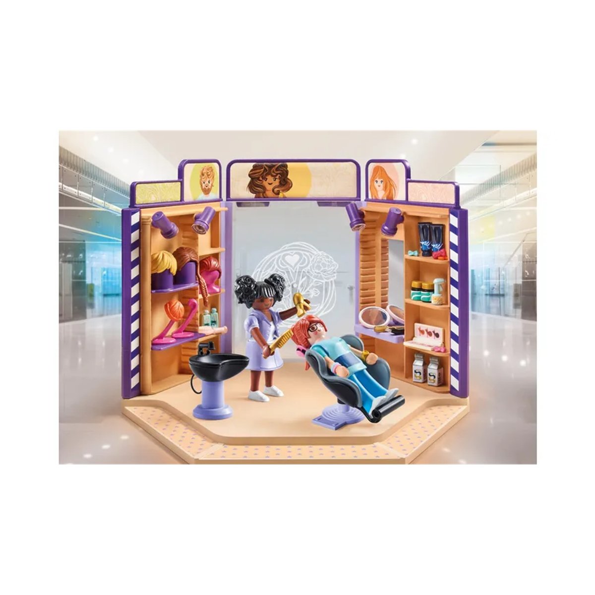 Salon de coiffure multicolore, PLAYMOBIL