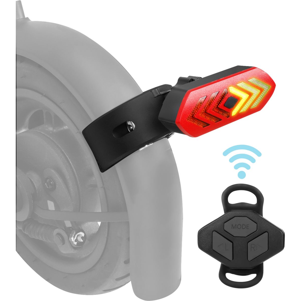 Lumière LED directionnelles - vélo & trottinette noir, TNB