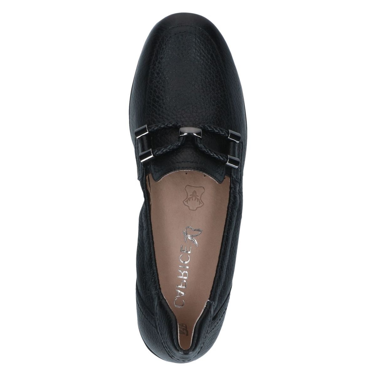 Slipper en cuir noir cuir, CAPRICE