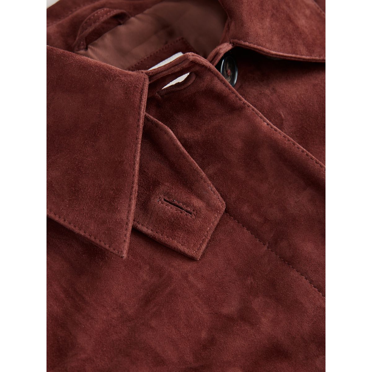 Trench en daim à ceinture marron fauve, NEXT