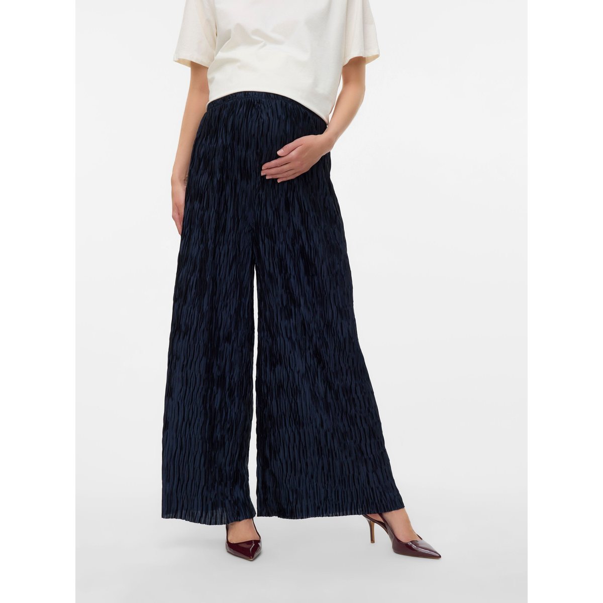 Pantalon À Jambe Large navy blazer, VERO MODA