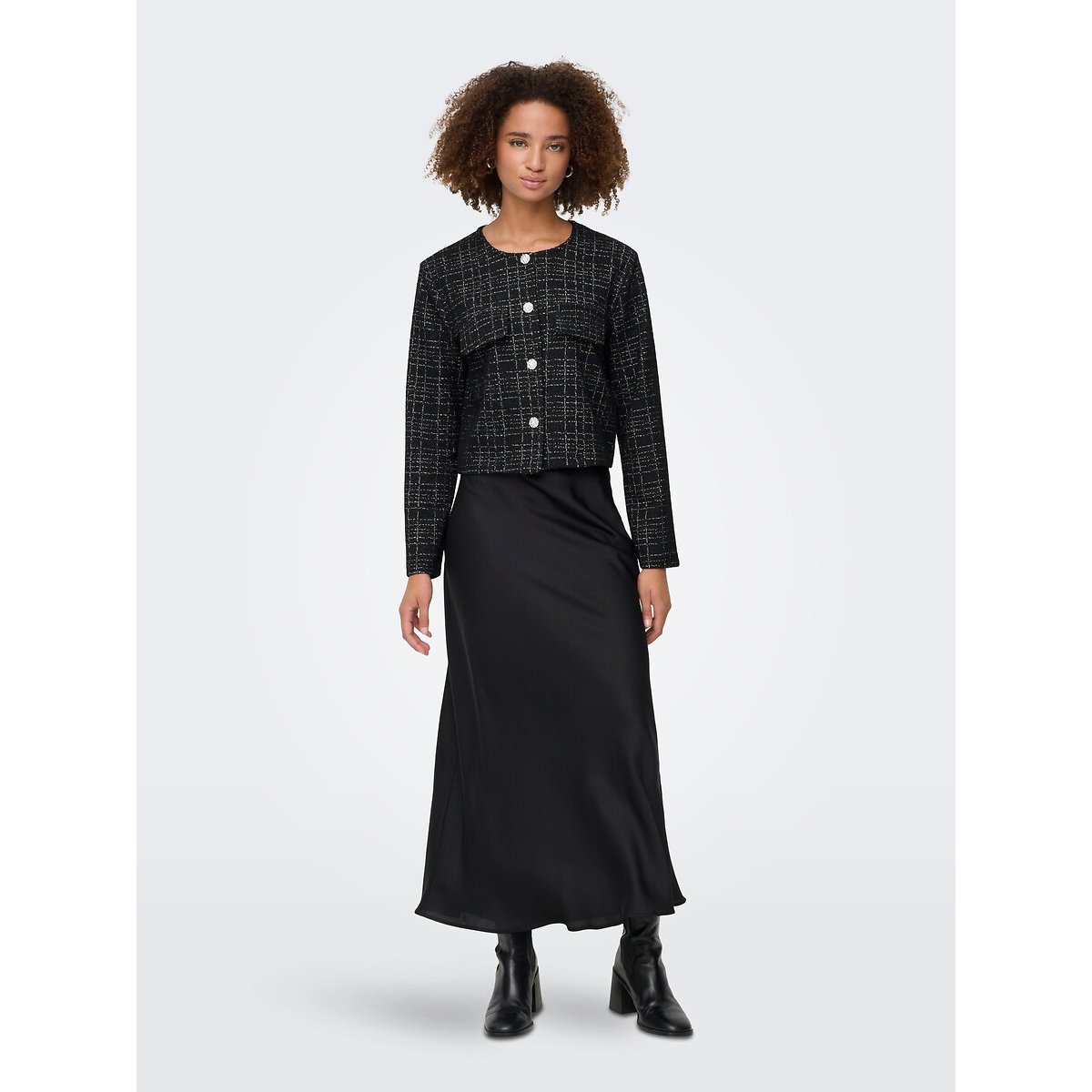 Tweed Short Jacket black, JDY