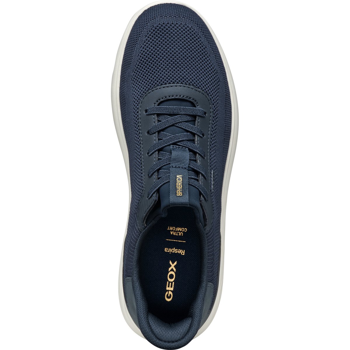 Baskets respirantes Spherica Plus, Fast-in bleu marine, GEOX