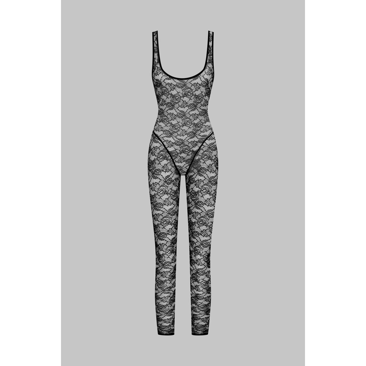 Catsuit dos ouvert FLASHBACK noir, MAISON CLOSE