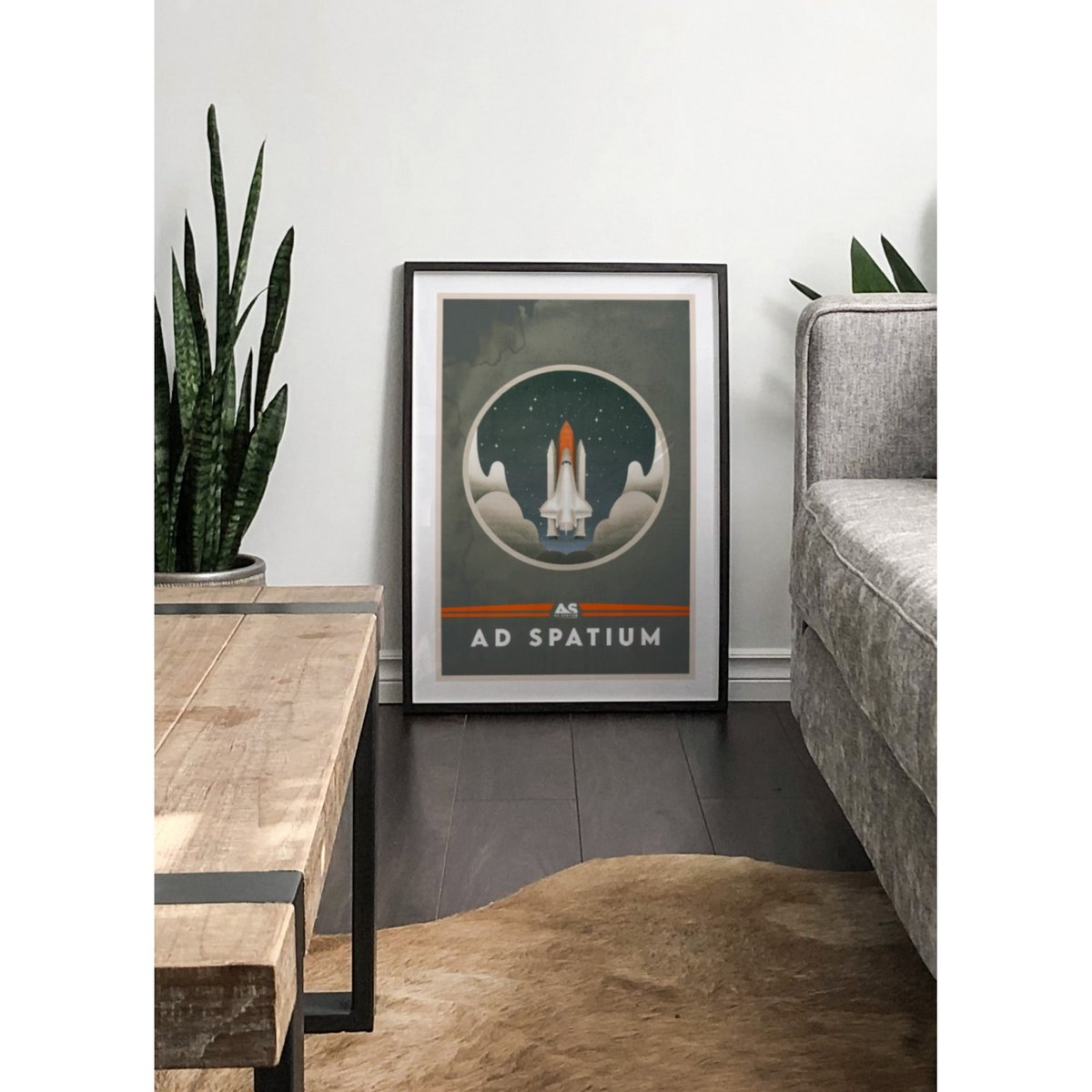 Affiche 'Ad Spatium' blanc, L'AFFICHERIE