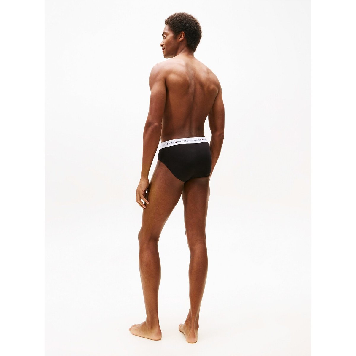 Confezione da 3 slip tinta unita nero + nero + nero, TOMMY HILFIGER