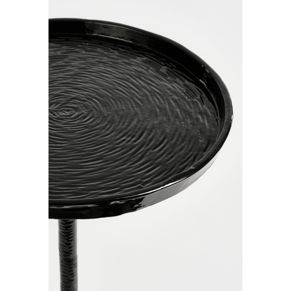 Table d'appoint Ø34 cm COLIN noir, MICA DECORATIONS