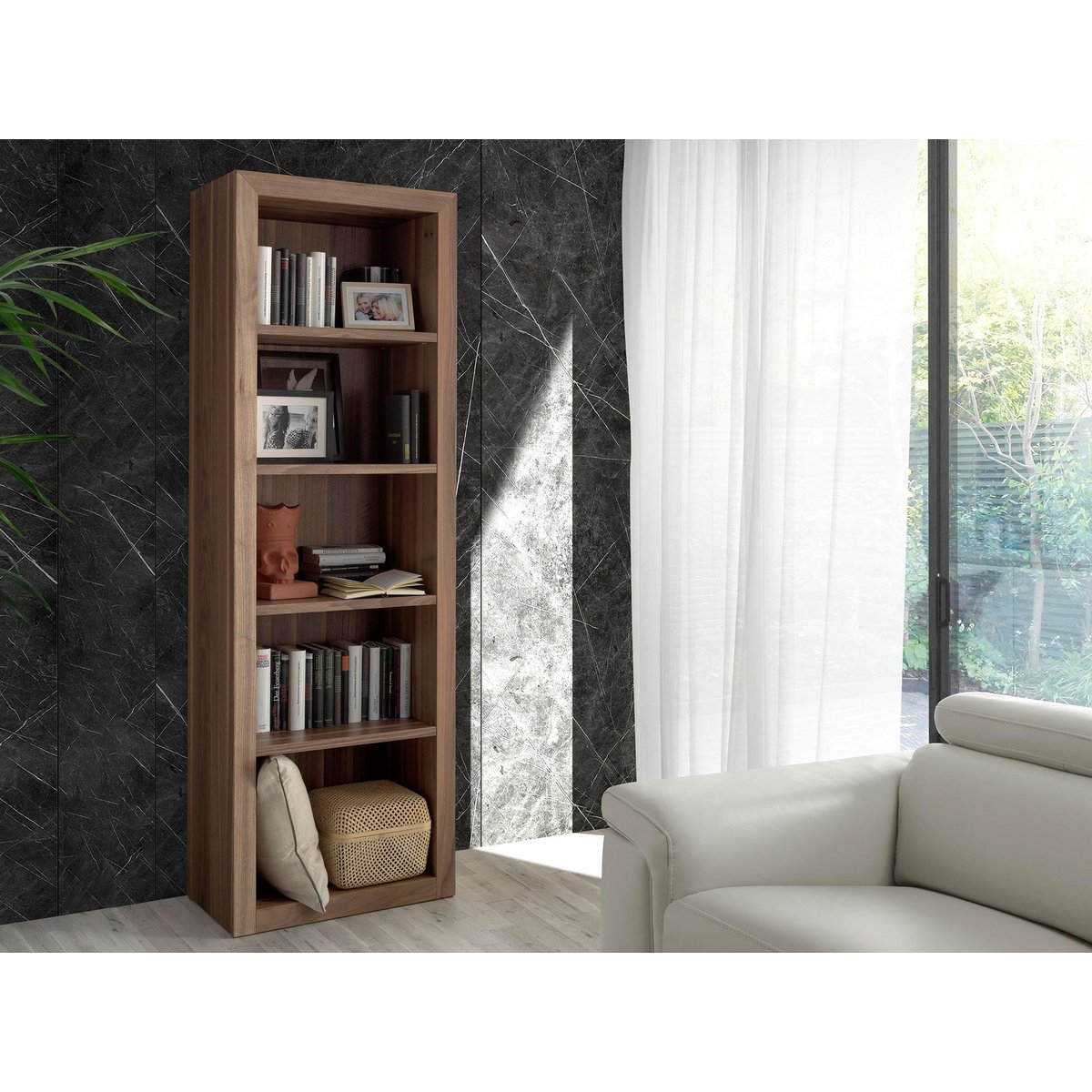 Etagère en bois de noyer walnut, ANGEL CERDA