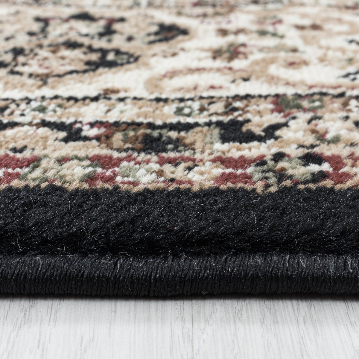 Tapis style moyen-orient TANGER noir, NAZAR RUGS
