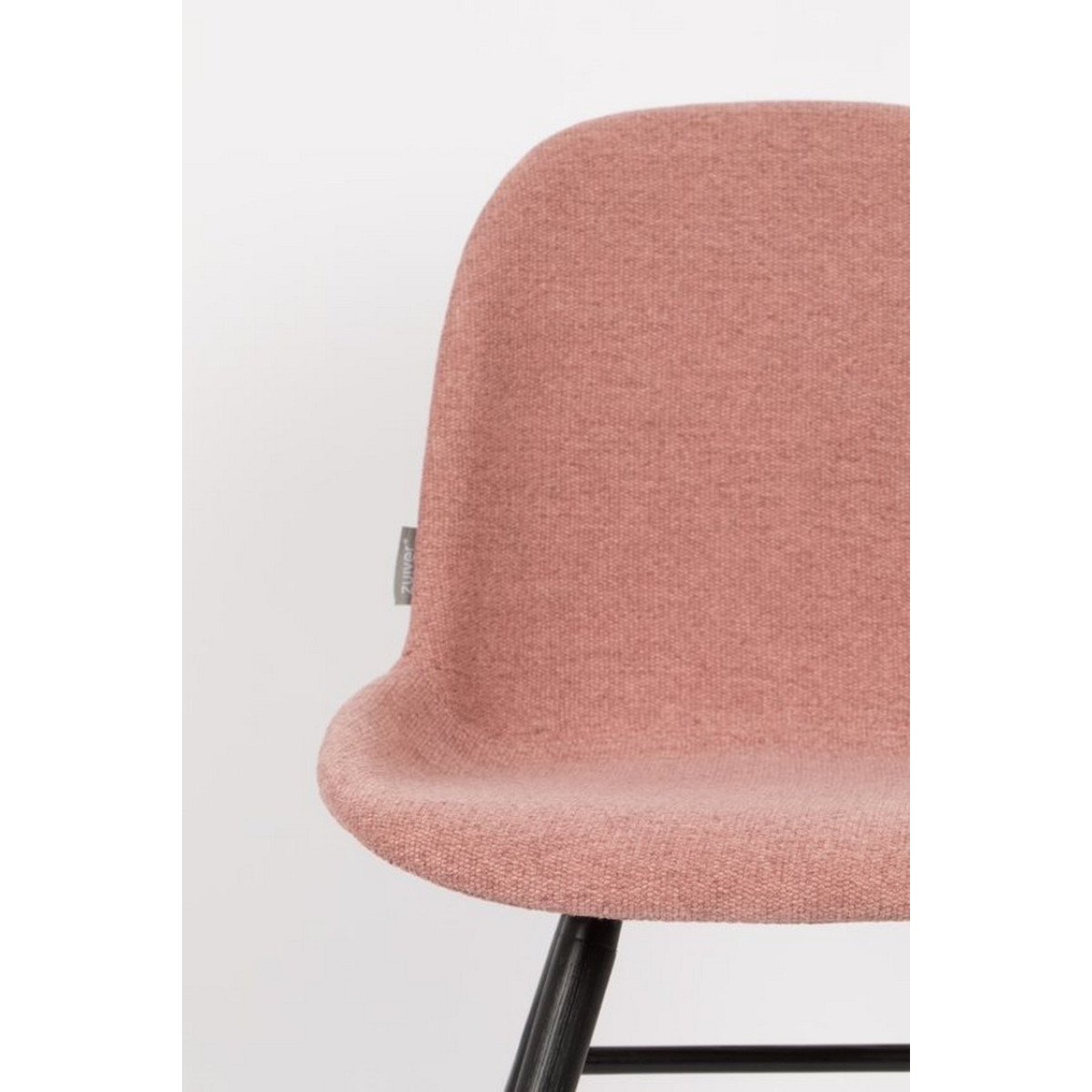 Lot de 2 chaises en tissu design - ALBERT KUIP SOFT rose, ZUIVER