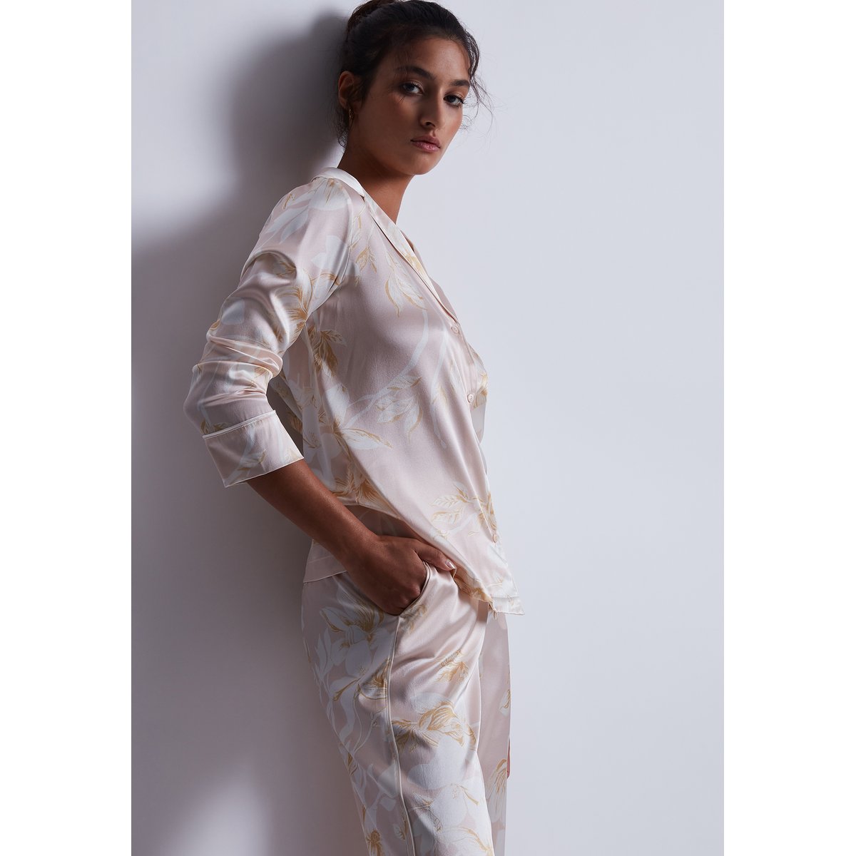 Pantalon Silk By Night rose, AUBADE