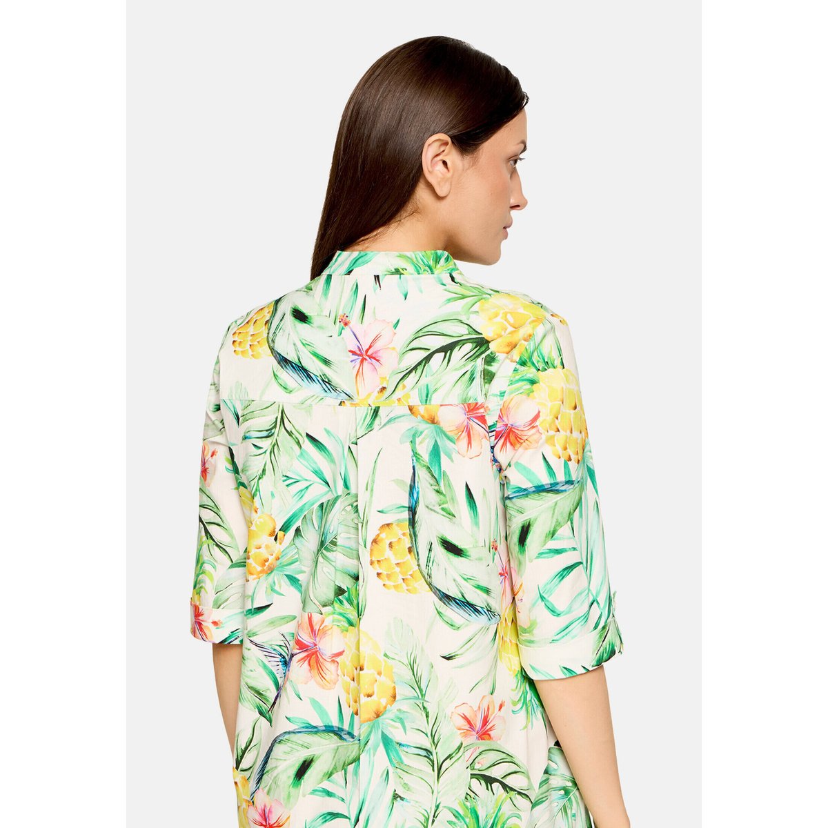 Robe-chemisier à poches green/nature, VERA MONT