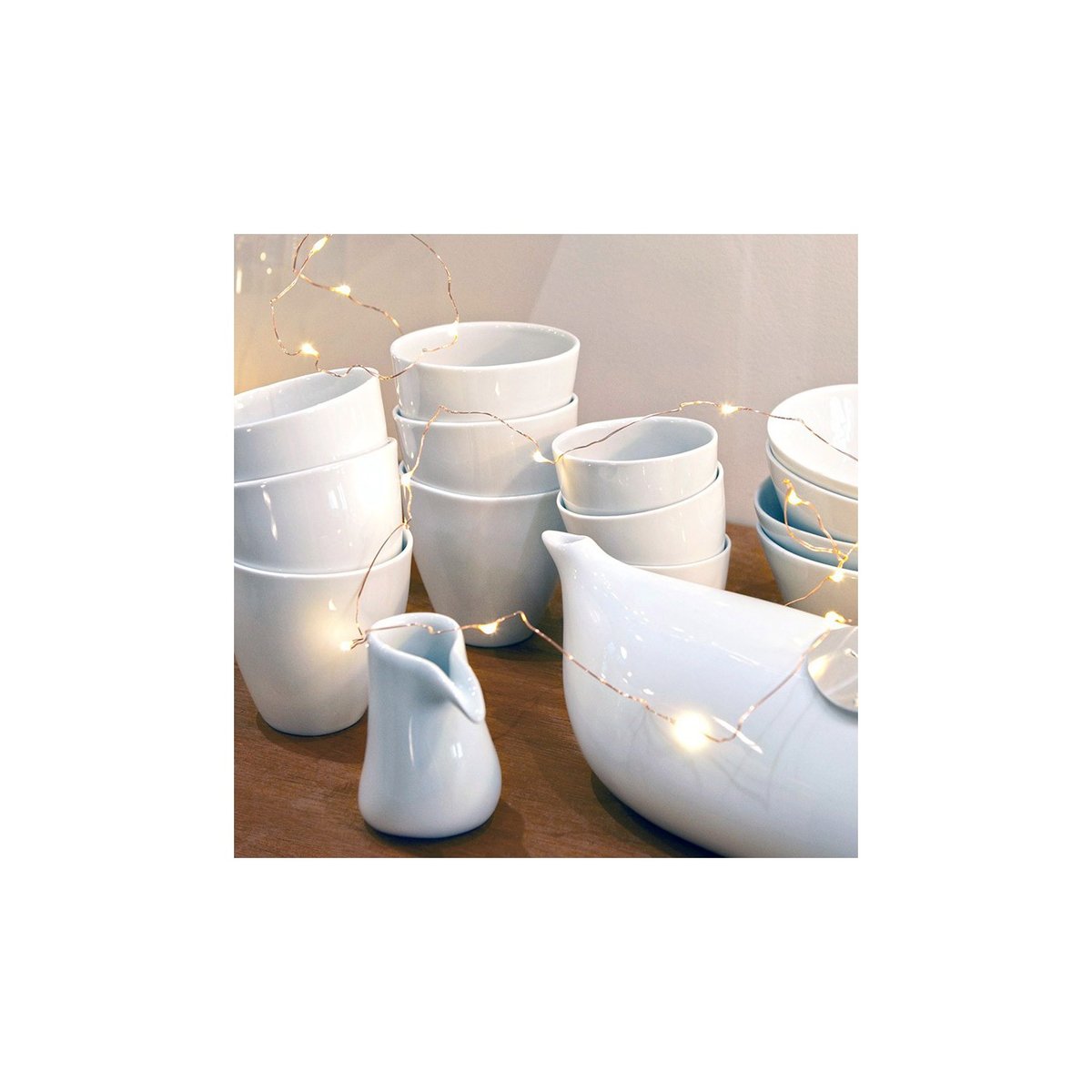 Tasse à Thé Assoiffée Porcelaine Blanc Brillant Diam 8,5 cm blanc, TSE ET TSE ASSOCIÉES