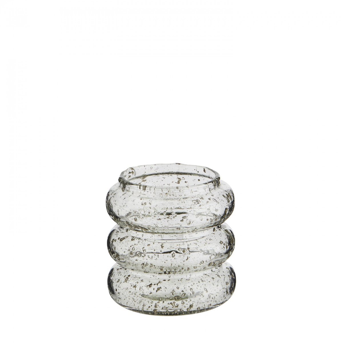 Vase en verre Fynn h 11 cm transparent, MADAM STOLTZ
