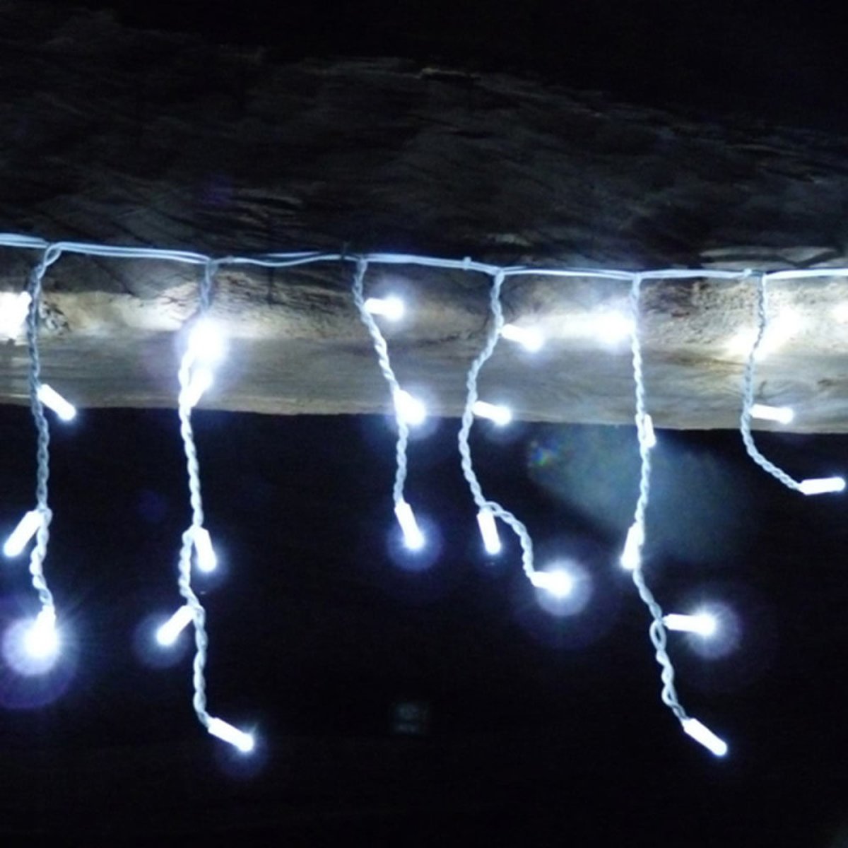 Guirlande Pro Stalactite 20m Blanc Froid Fixe 720 Leds 230v blanc, MILLUMINE