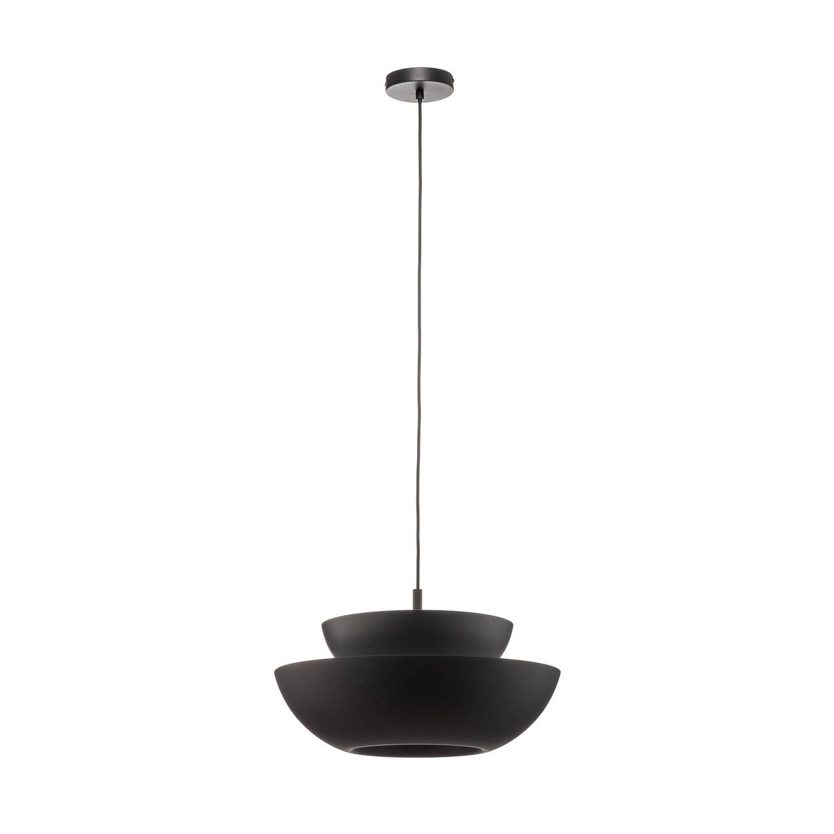 Suspension en métal design, Kellina noir, LUCANDE