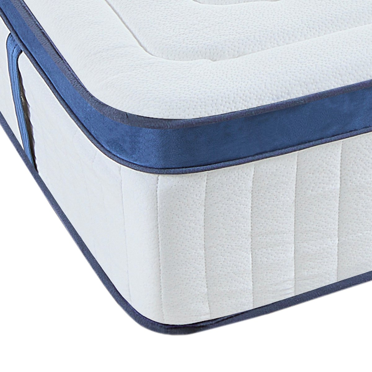 Matelas Micro-ressorts Suite Princière 140x190 cm Accueil Mousse Supersoft couleur unique, BELLECOUR