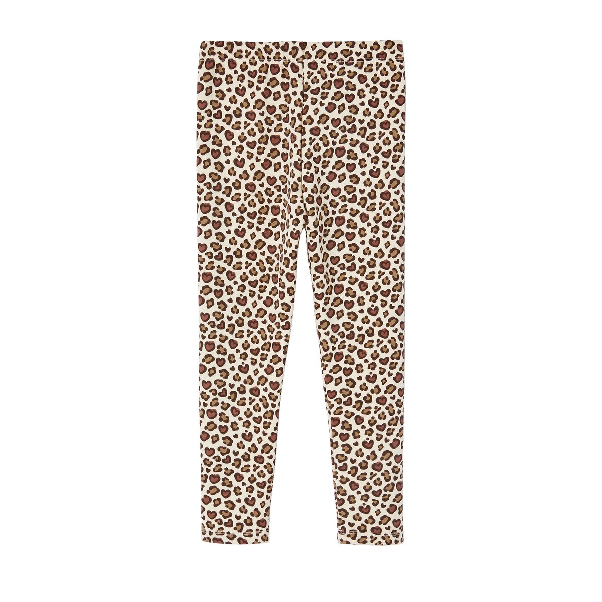 Legging doublé maille polaire marron imprimé, VERTBAUDET
