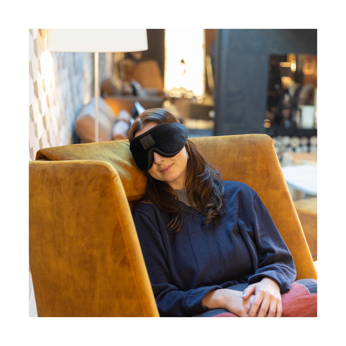Masque de sommeil ecouteurs compatibles Bluetooth® noir, LIVOO