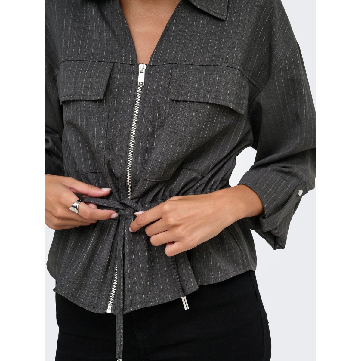 Chemise dark grey melange, JDY