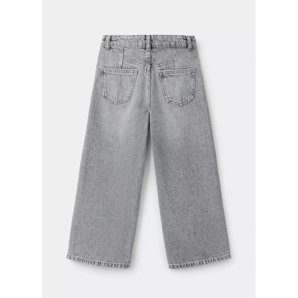 Jean style jupe-culotte clouté gris denim, MANGO KIDS