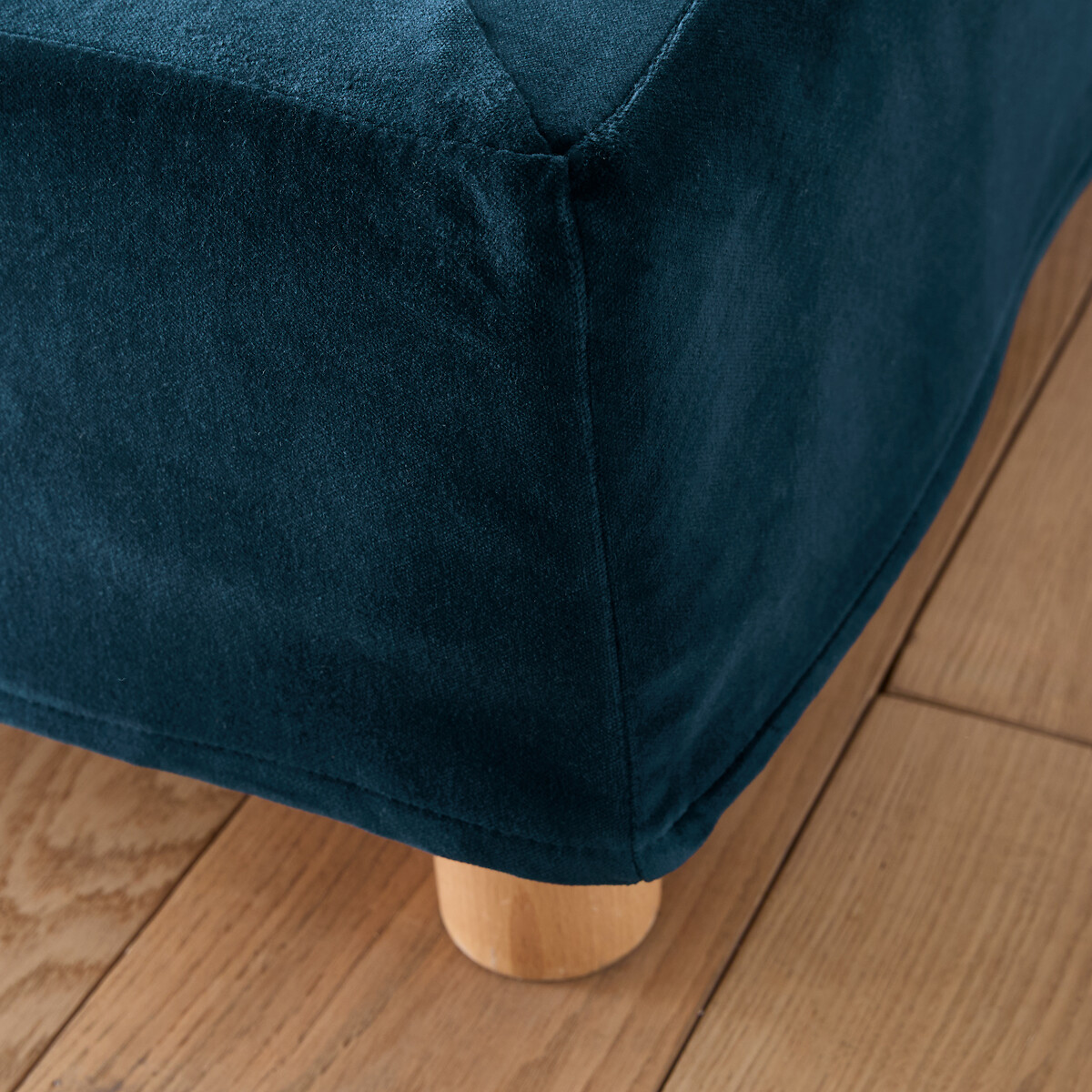 Cache-sommier velours, Velvet bleu nuit, LA REDOUTE INTERIEURS