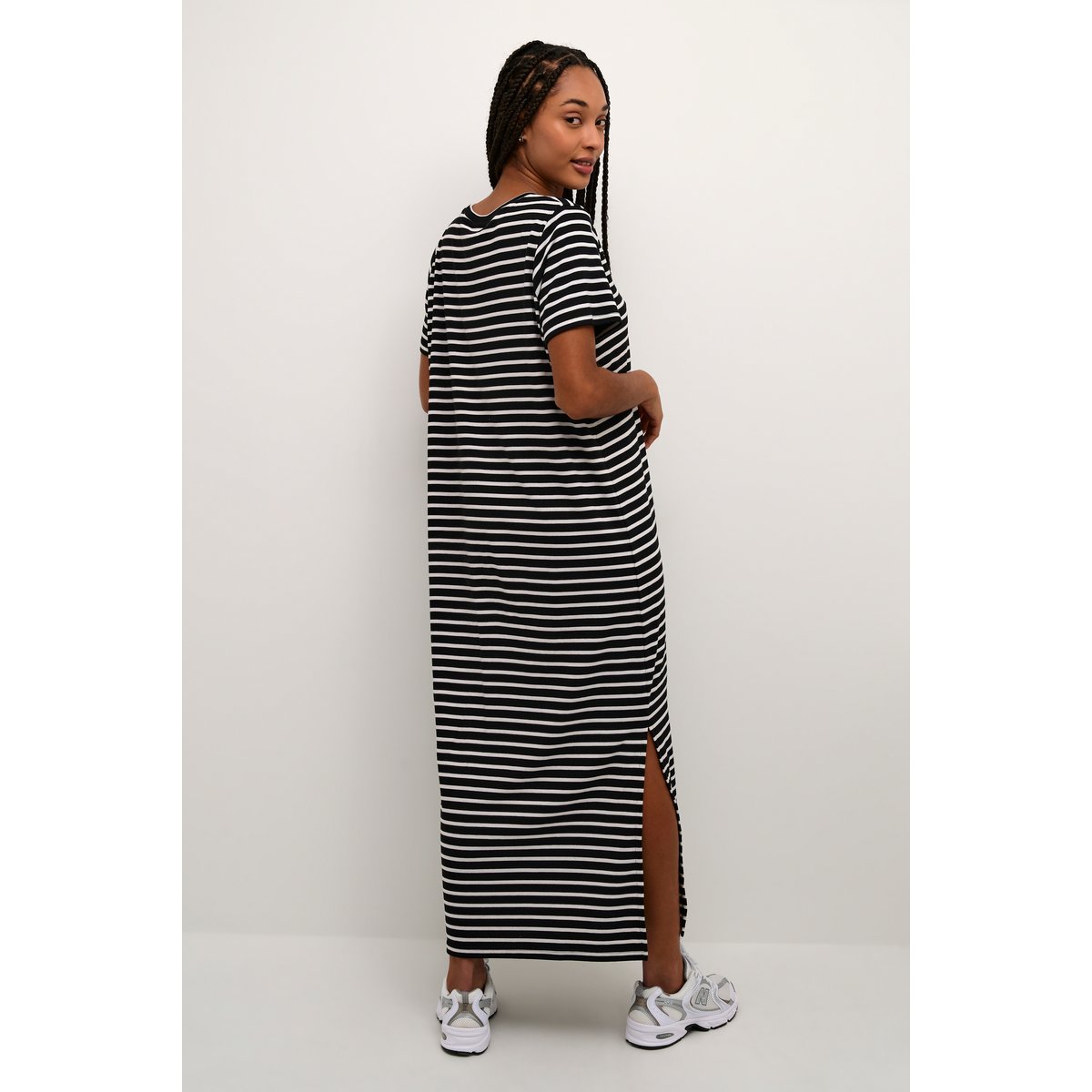 Dress noir/blanc rayures, KAFFE
