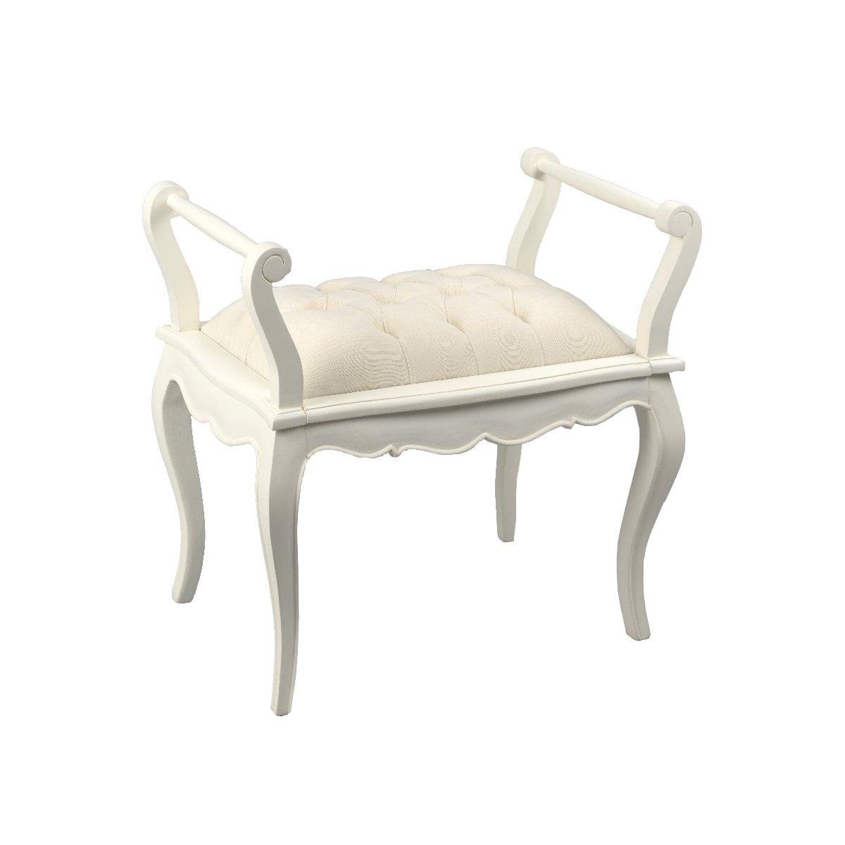 Banquette 1 Place Ecru Murano blanc, AMADEUS