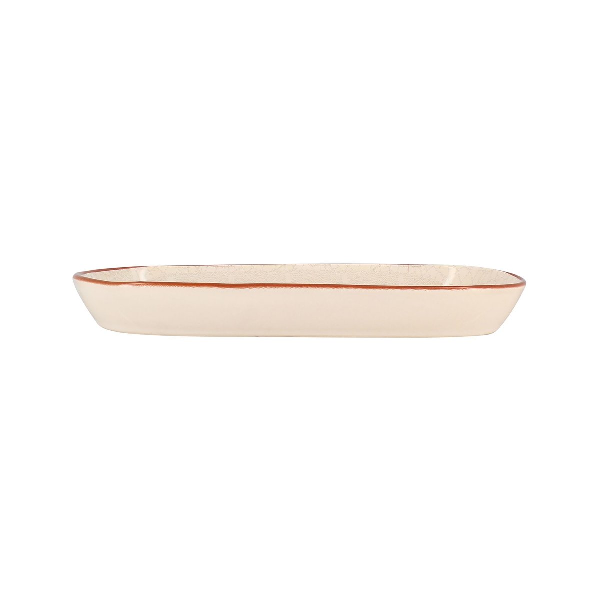 Plat ovale en faïence 26 x 12,5cm, AMATXI blanc, NOVASTYL