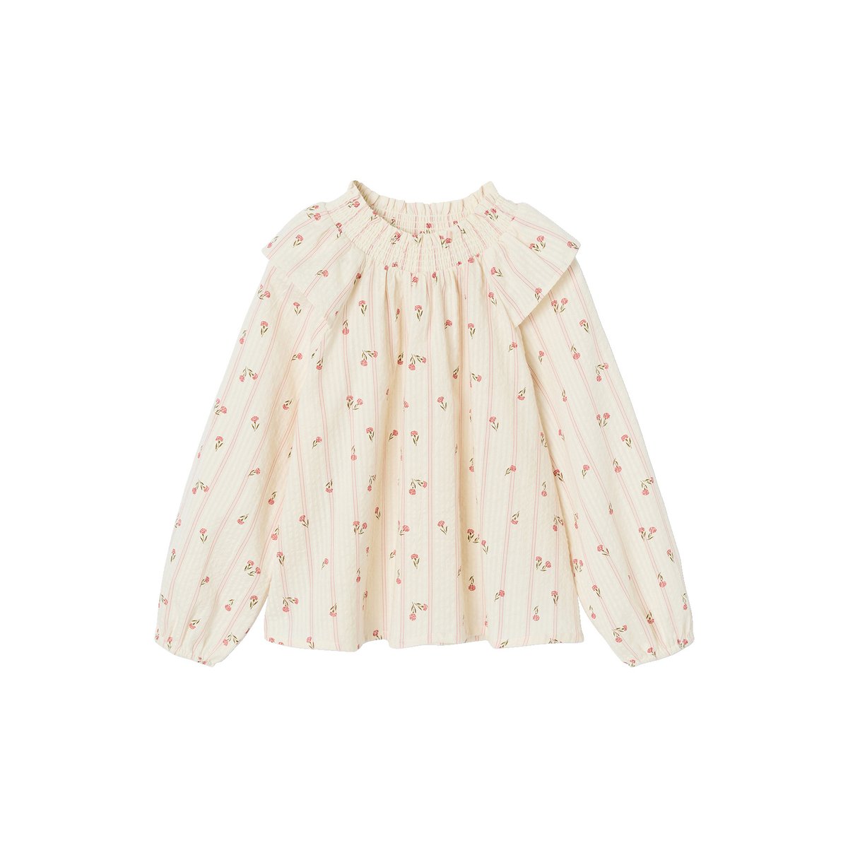 Blouse manches longues écru, VERTBAUDET