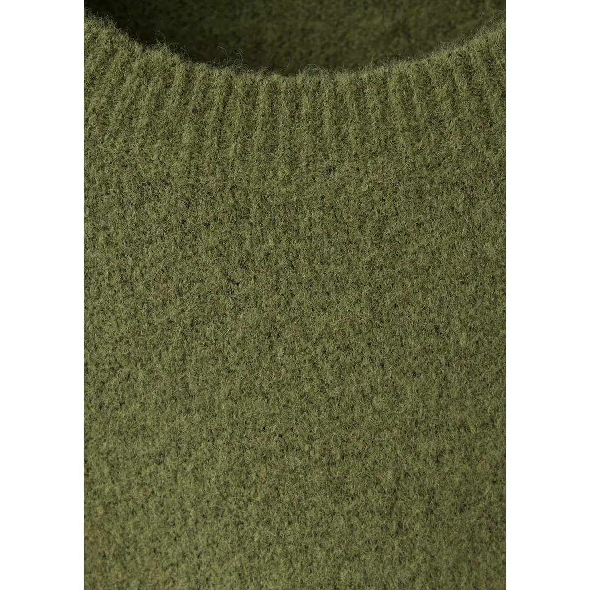 Robe en maille à manches longues vert forêt, MANGO
