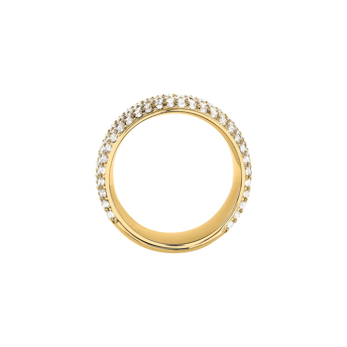Bague T-DESIGN or jaune, TRUSSARDI