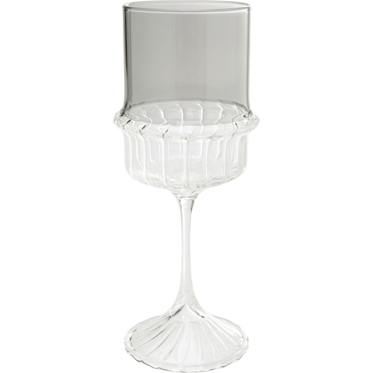 Lot de 4 verres à vin, NOELLE gris, KARE DESIGN