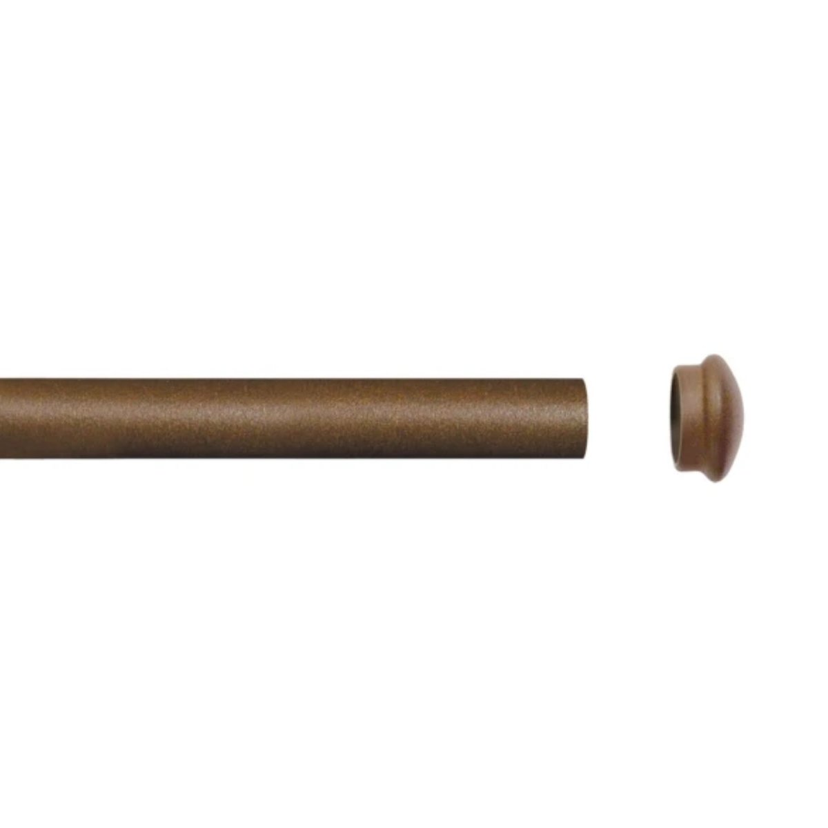 Tube tringle  - Effet rouille 2 m x 28 mm orange foncé, HOME MAISON