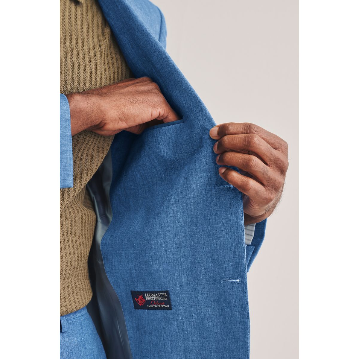 Veste de costume slim italien leomaster bleu, NEXT