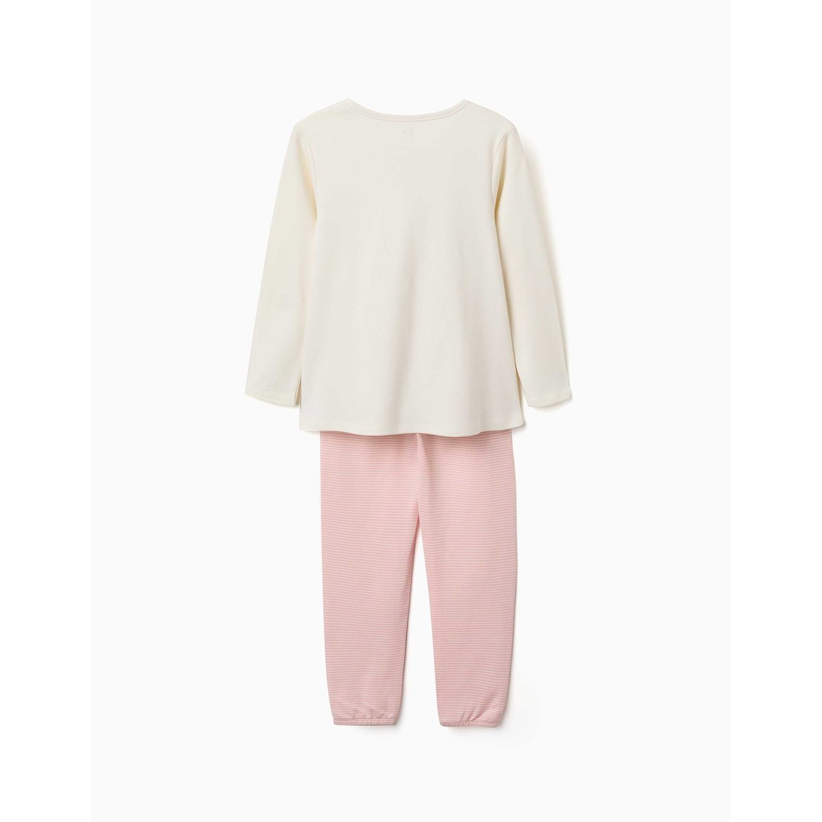 Pyjama à manches longues en coton avec masque rembourré blanc, ZIPPY