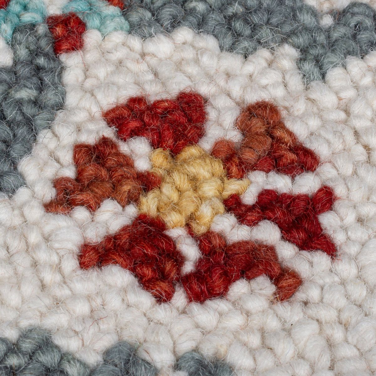 Tapis en laine IRIS Bleu et Rouge multicolore, FLAIR RUGS