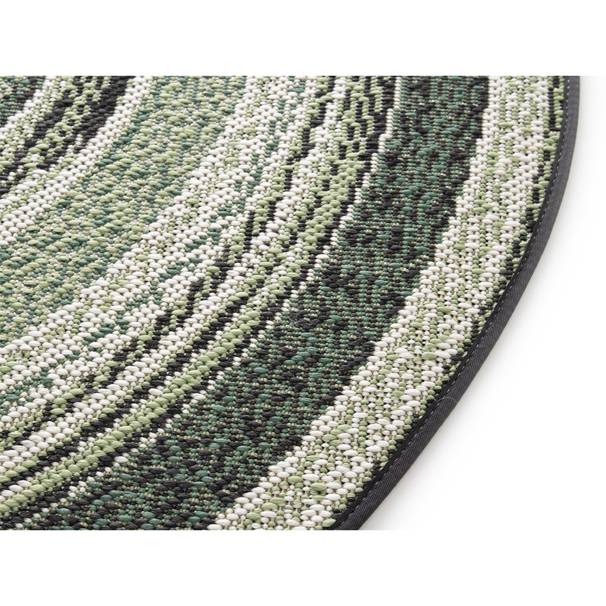 Tapis poils ras style bohème, IVY vert, BOBOCHIC