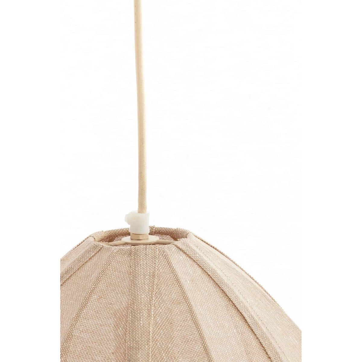 Lampe Suspendue Textiles MILATOS naturel, LIGHT & LIVING 