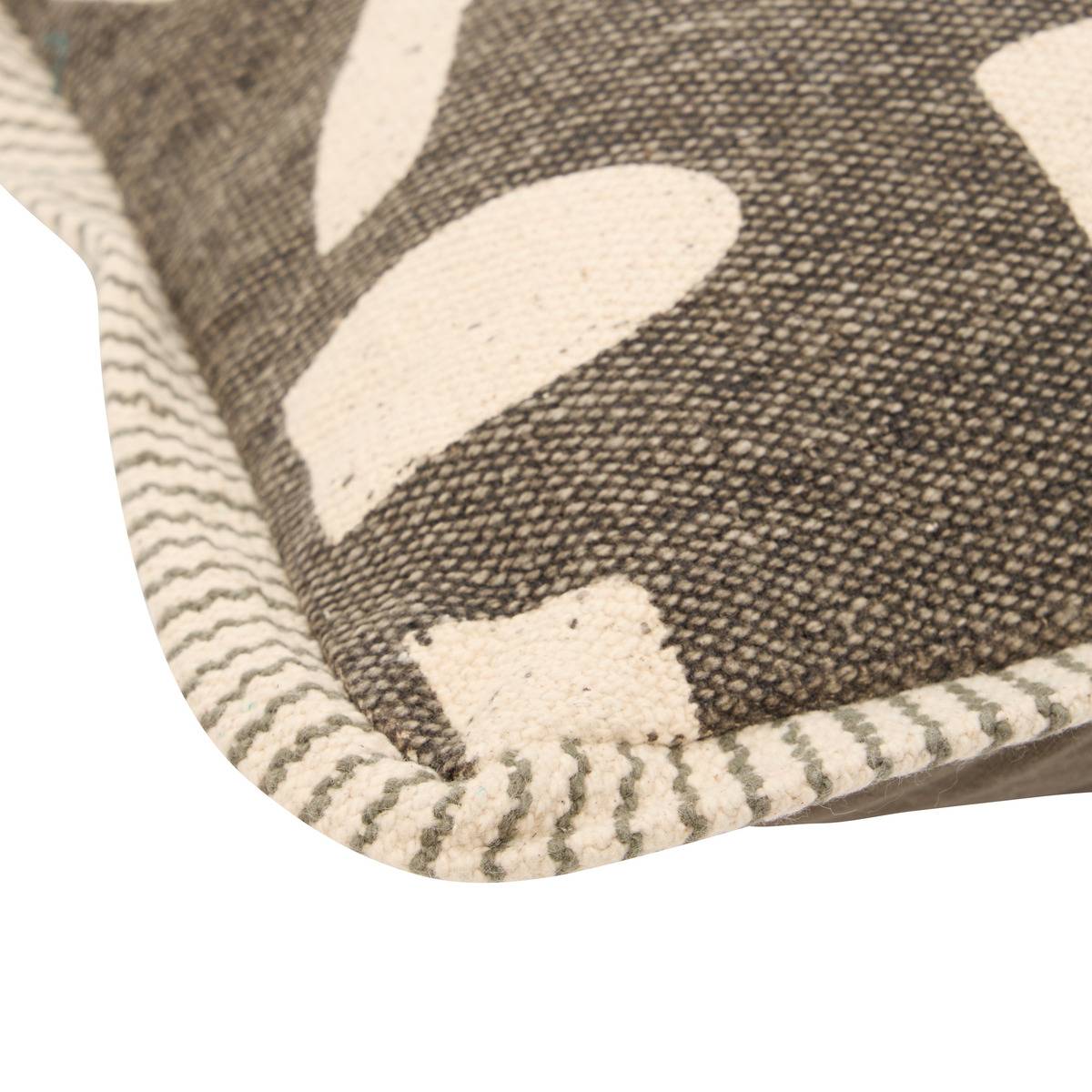 Coussin de dos rectangulaire NYERO vert kaki, ATMOSPHERA