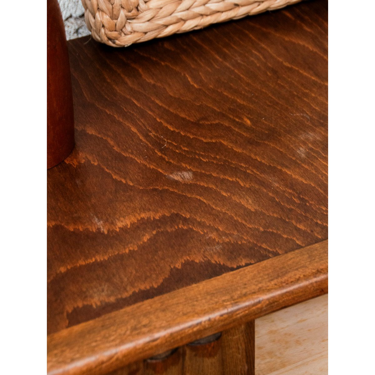 Buffet en bois foncé et doré Gilbert N°810 - Bon état bois foncé, DEBONGOUT