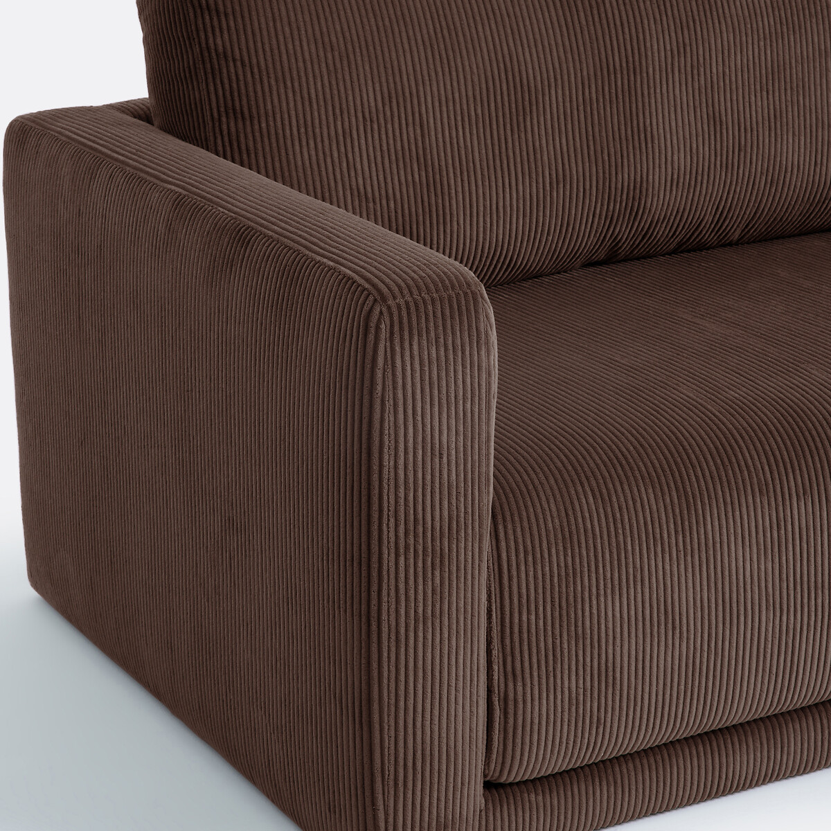 Sofá cama de 2 plazas, pana, Hani chocolate, LA REDOUTE INTERIEURS