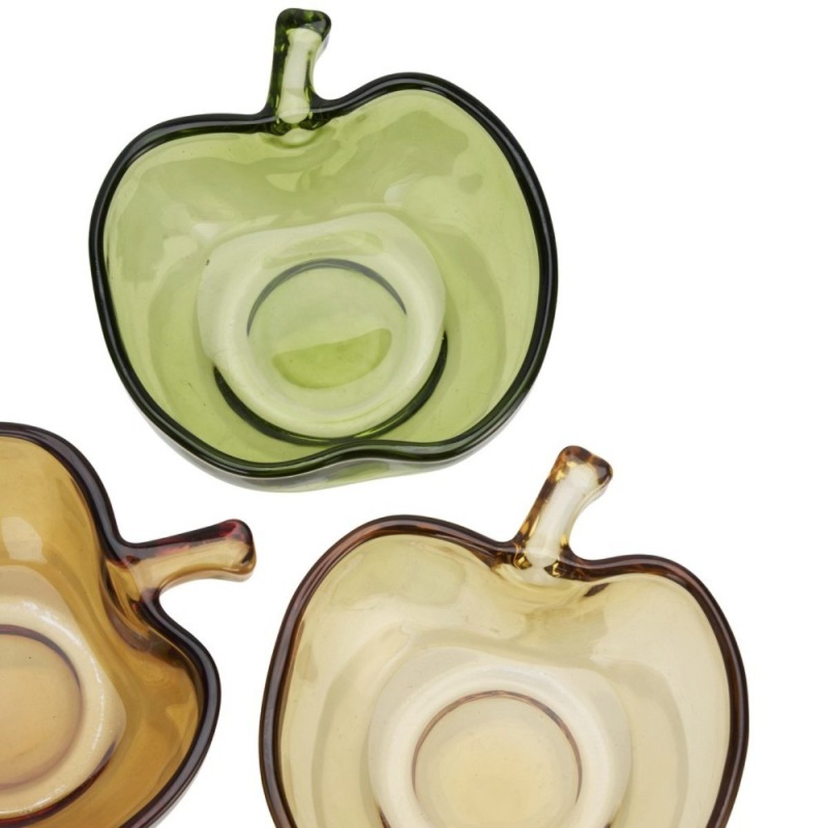 Bols verre forme pomme set de 3 multicolore, MADAM STOLTZ