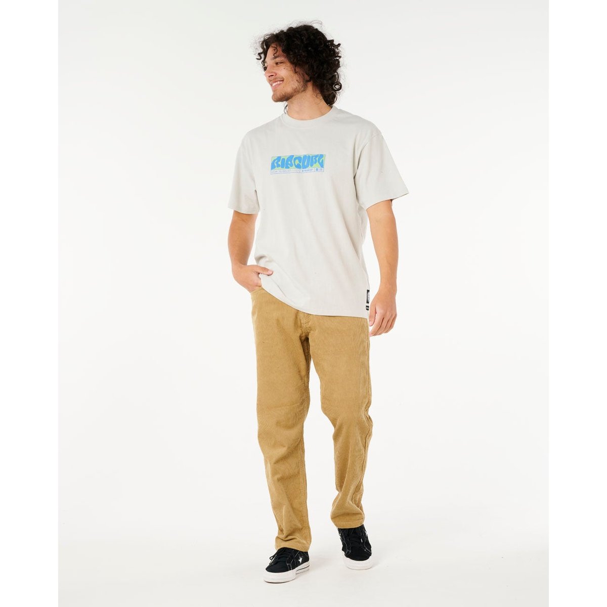 Pantalon en velours côtelé CLASSIC SURF kaki foncé, RIP CURL