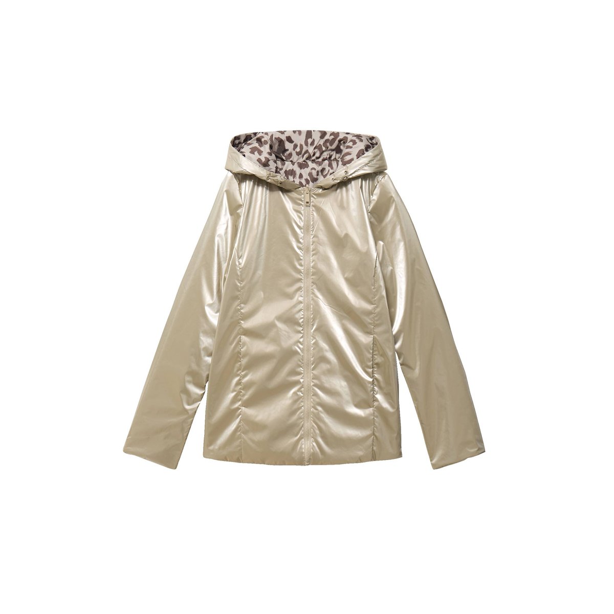 Parka réversible à capuche couleur or, CACHE CACHE